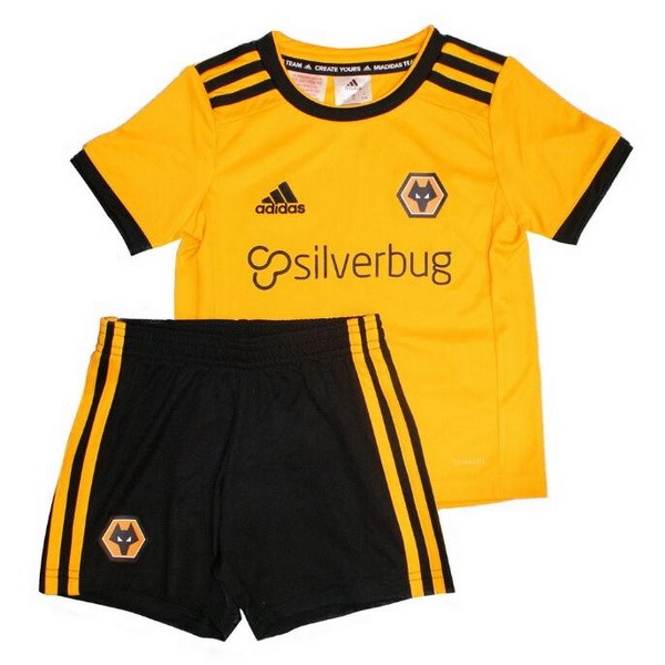 Camiseta Wolves 1ª Niño 2018-2019 Amarillo